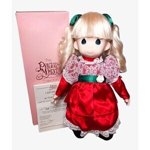 Precious Moments 16" Christmas Doll MELISSA Amway Exclusive Limited 4000 Box COA